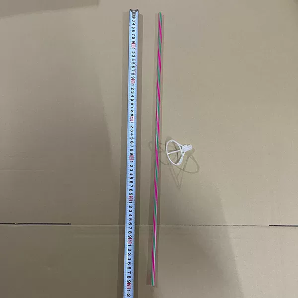 Pink and green pole drag