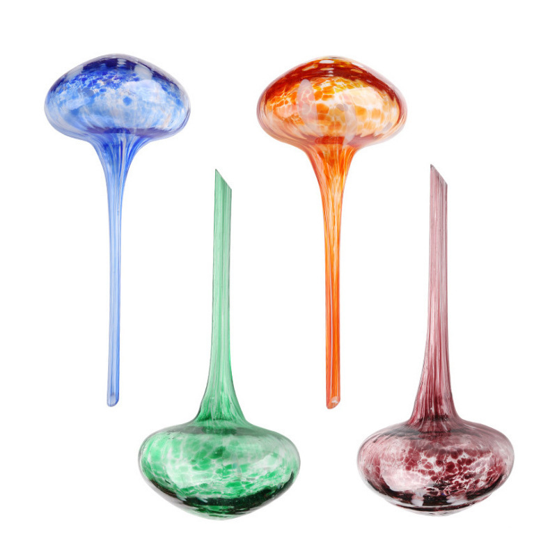 Creativo riego automático de vidrio de colores, riego por goteo de agua, riego por goteo de agua doméstico, bola de agua, goteo de plantas perezosas