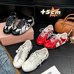 复古百搭棒球德训鞋女2025夏季新款透气薄款休闲运动赛车阿甘鞋女