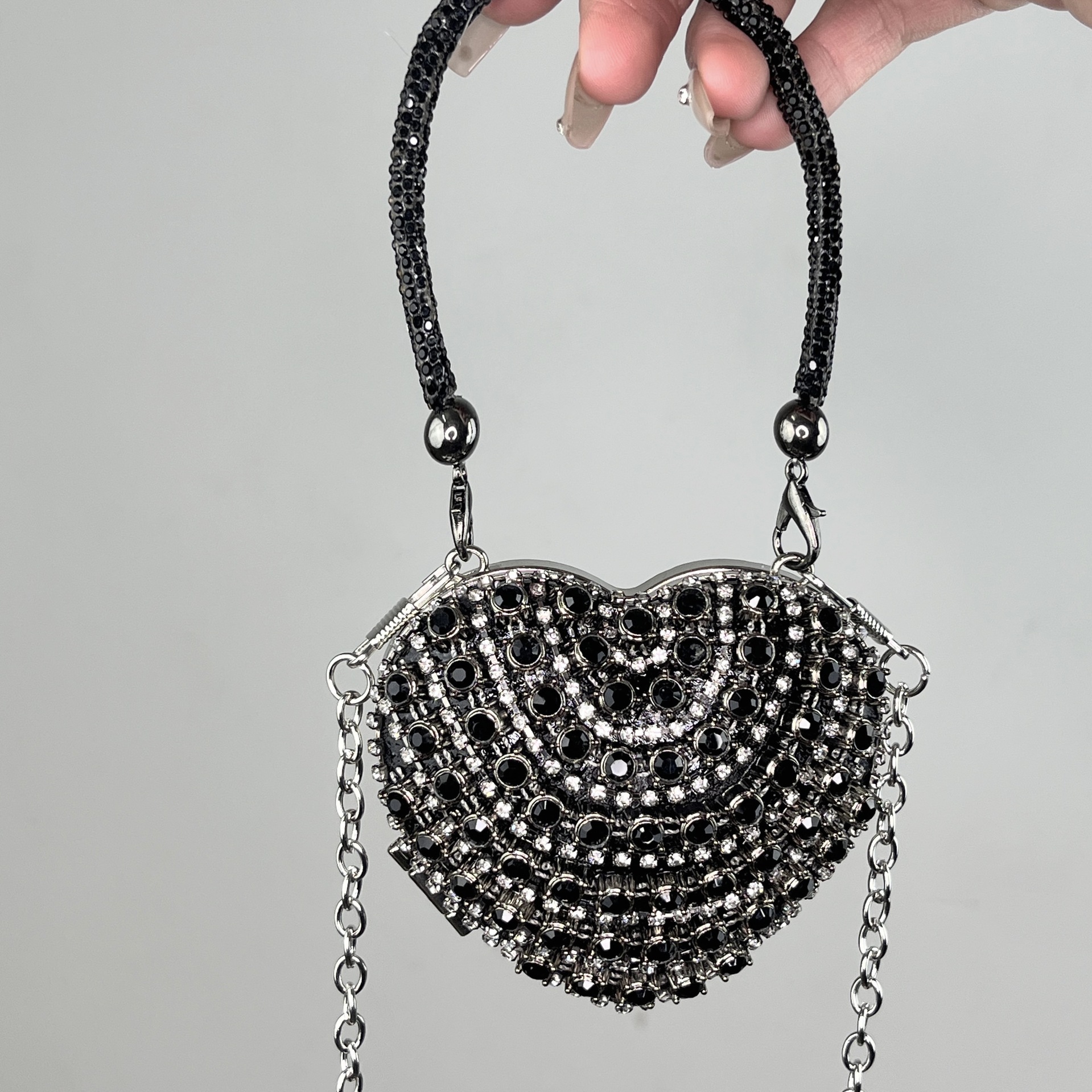 Black Large Diamond Love Hand-held