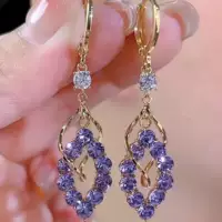 Серебряная игла, серьги с маленьким дизайном, легкий люксовый стиль