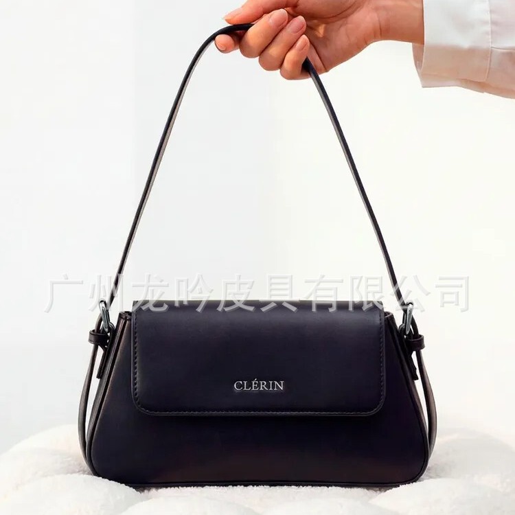 Cross-Border New Style Handbag with a High-End Feel, Baguette Bag, 2026 Fashion Niche Single-Shoulder Crossbody Underarm Bag, Small Square Bag