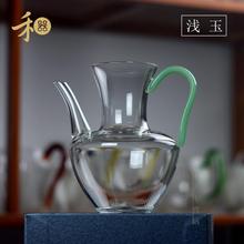 批发俏然芳然茶海茶壶公道杯手工和器玻璃分茶器绿茶壶 宋氏执壶