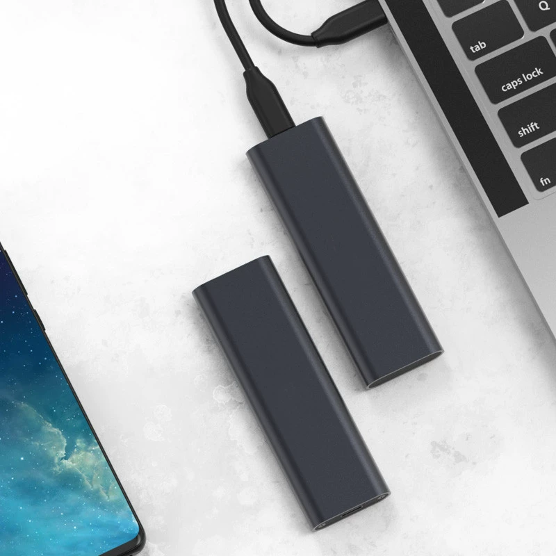 Мини внешний жесткий диск металлический корпус Type-C 3.1 m.2 nvme/ngff ssd корпус