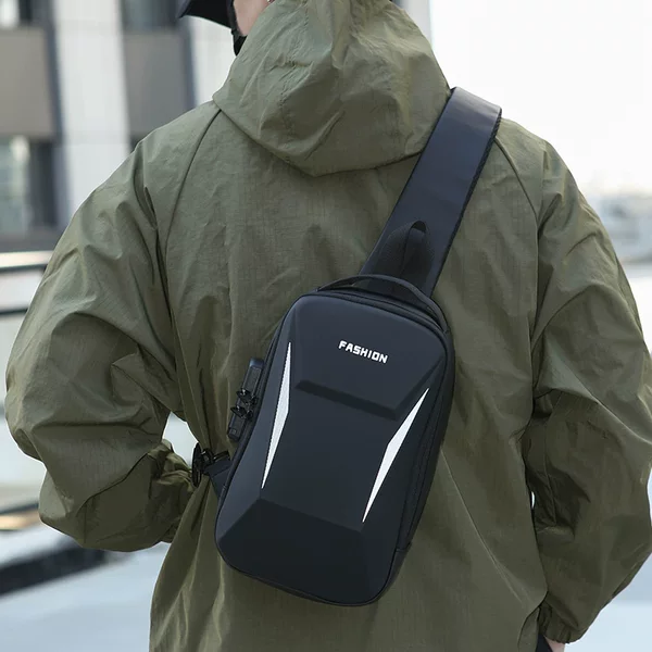 Fashionable Anti-Theft Chest Bag for Men, Large Capacity Outdoor Sports Cycling Crossbody Bag, Commuting Casual Handbag Shoulder Bag