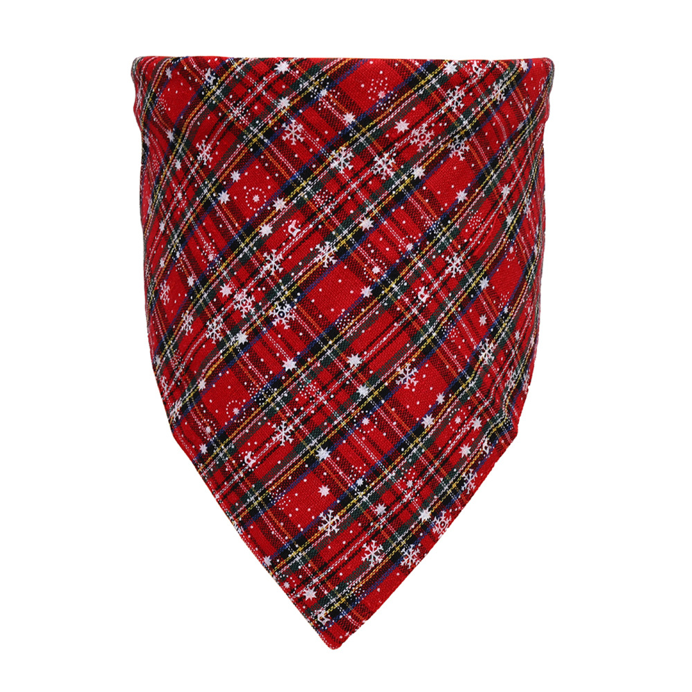 TANPOPO Spot Toalla de saliva para mascotas de Navidad transfronteriza Bufanda para perros Accesorios para mascotas Bufanda triangular