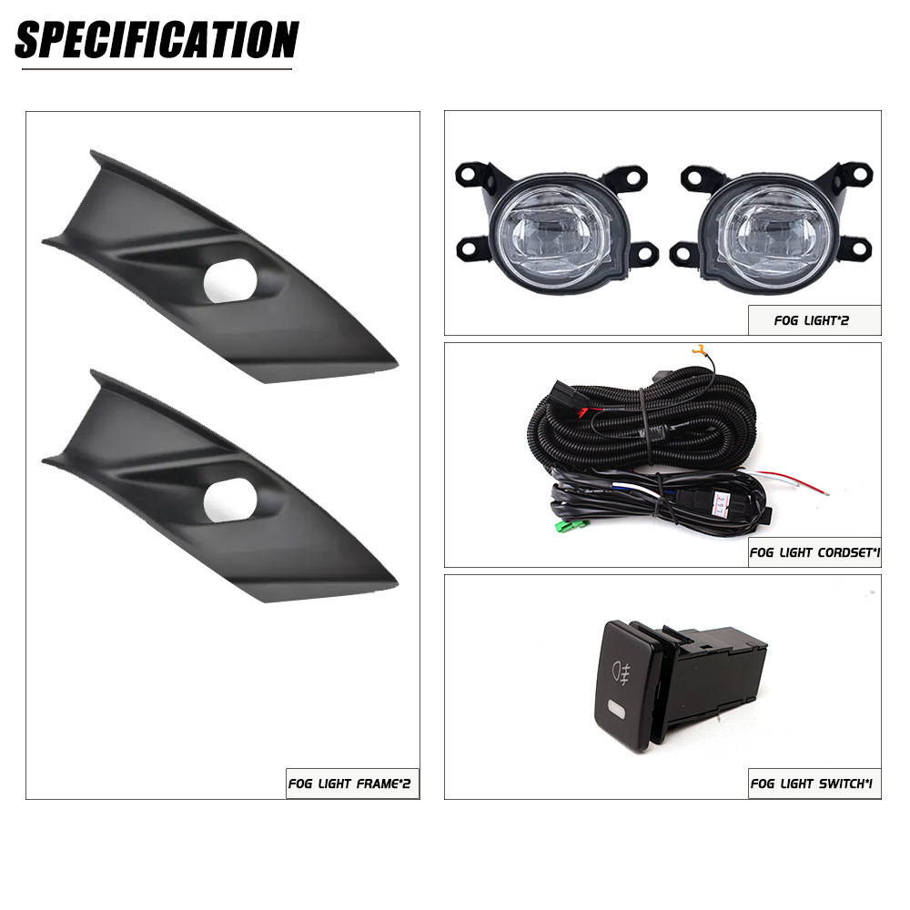 Aplicable a TOYOTA 21 / 22 nuevo conjunto de luz de niebla delantera INNOVA LED luz diurna conjunto de luz de barra delantera