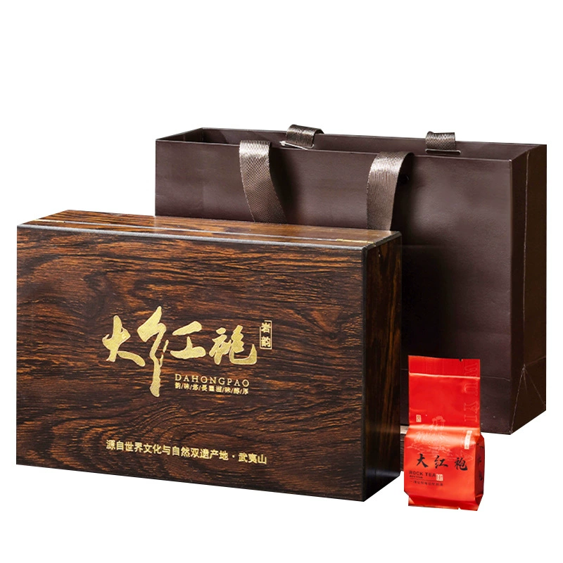Китайский улун Da Hong Pao, чаи Лапсанг Сушонг, красный чай Jin Jun Mei, деревянная коробка в подарочной коробке, подарочная коробка