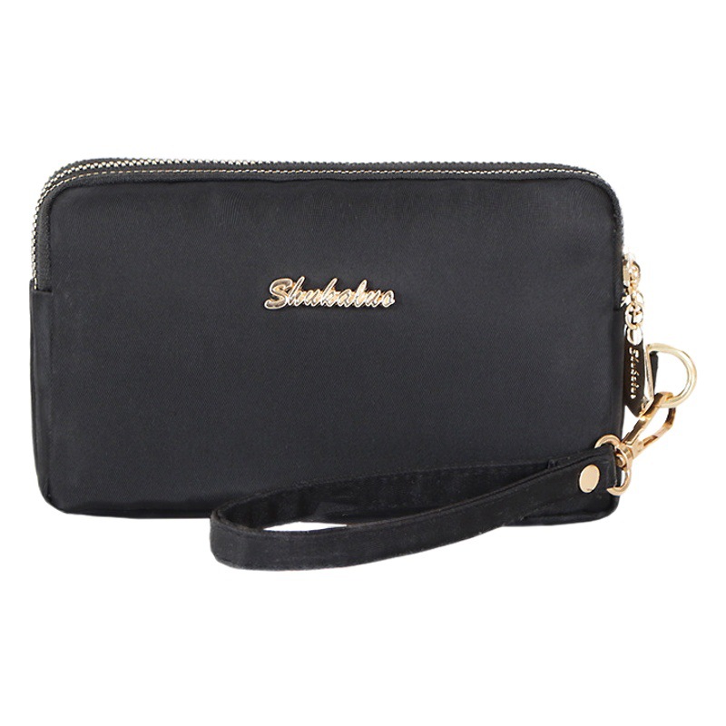Bolso grande del teléfono móvil del embrague de los hombres y de las mujeres bolso de embrague largo horizontal de la tela de la cartera puede contener el cambio del teléfono móvil 6.2-inch