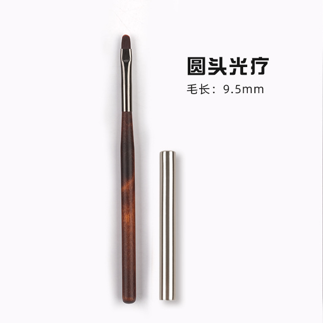 日本式の檀木のネイルブラシの線引きの筆はぼかしてグラデーションを掃きます。|undefined