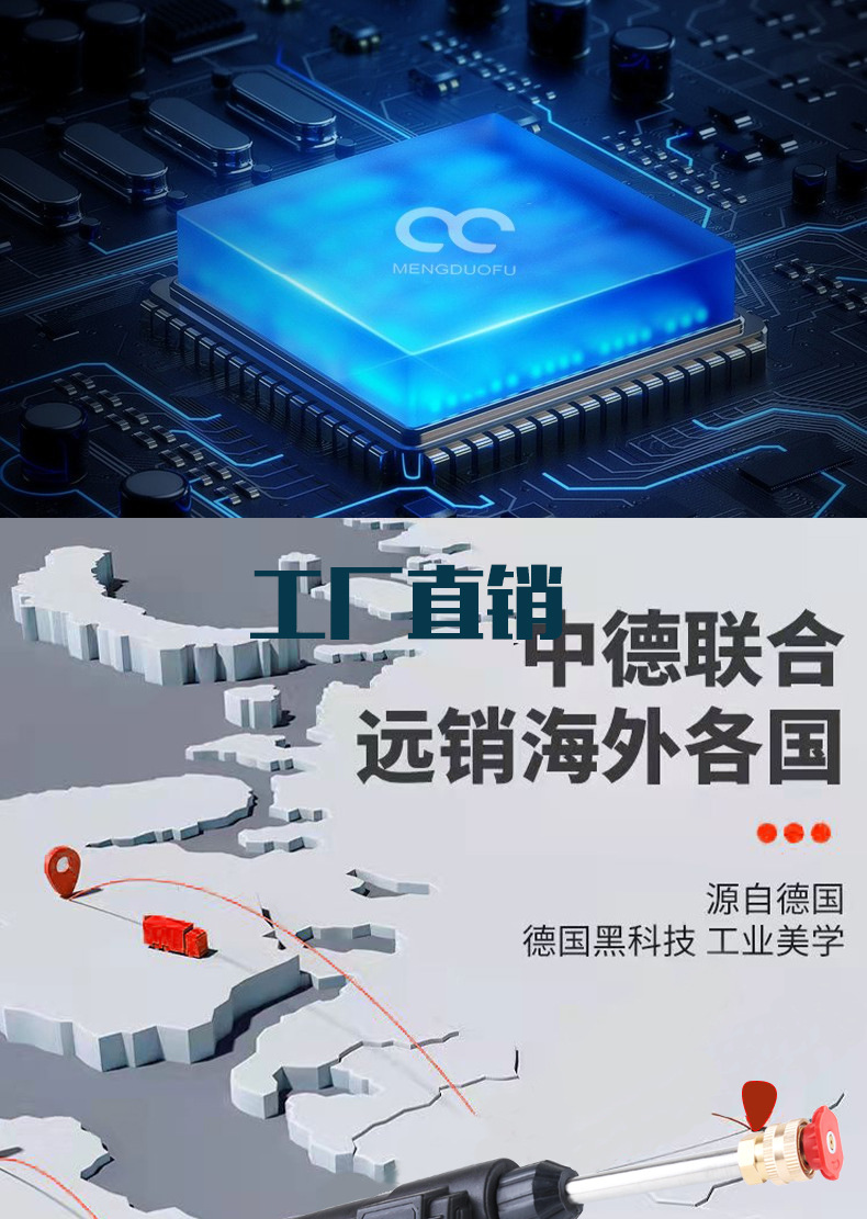 Wireless Car Washing Machine household cross-border wholesale car washing artifact portable lithium electric car washing gun high pressure car washing machine battery