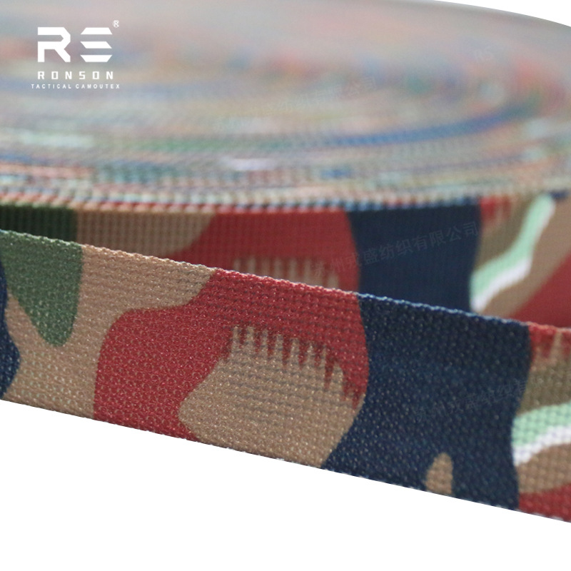 TAZ90 antiguo camuflaje suizo impresión de doble cara cinta táctica equipo accesorios al aire libre 25MM de ancho stock