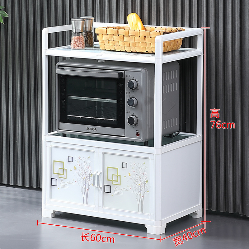Armario de comedor armario de aleación de aluminio armario horno de microondas salón de belleza herramientas de manicura carro estante contra la pared