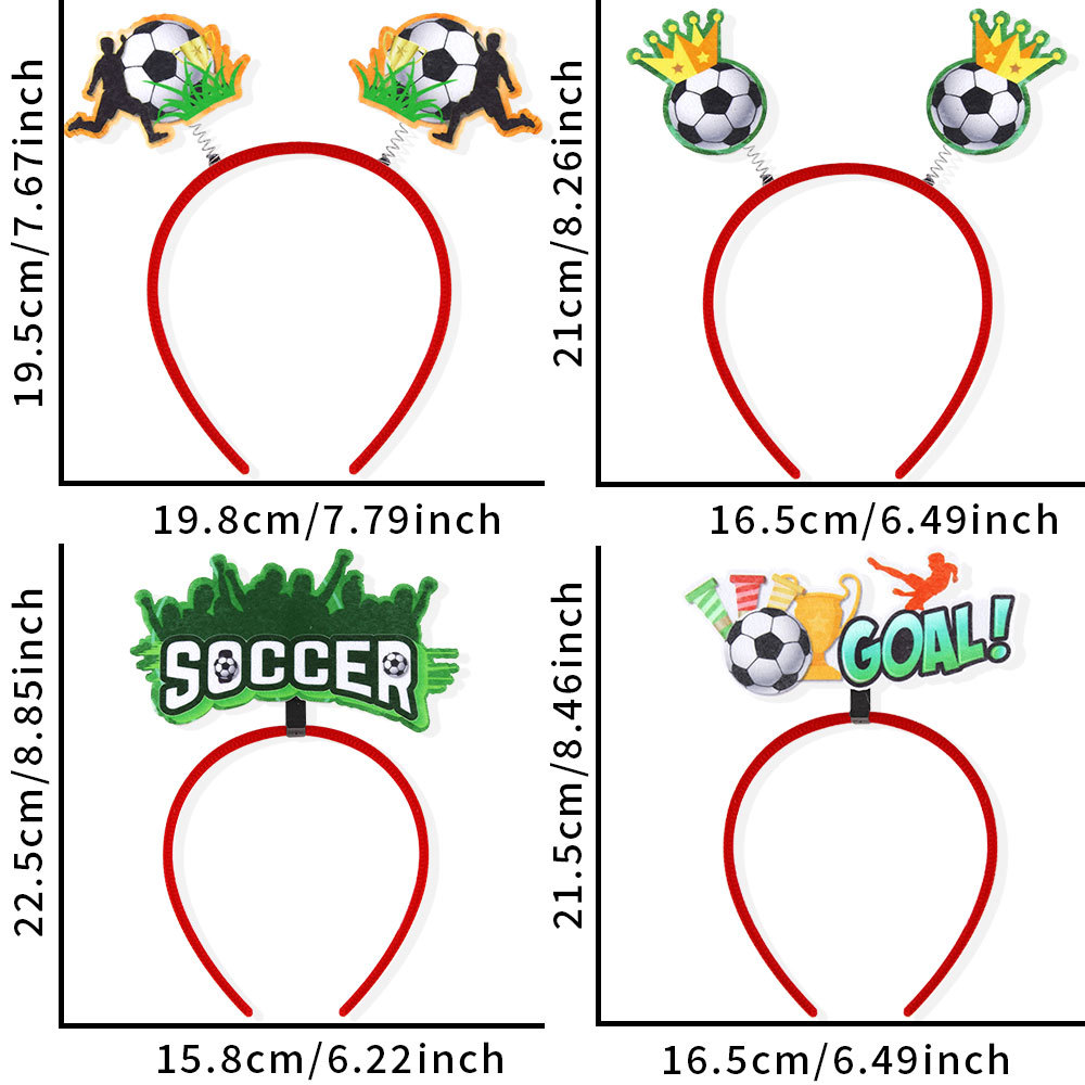 Copa del Mundo de Estados Unidos Copa de Canadá Fútbol fanáticos de decoración de cabello bandas de pelo accesorios de fotos porristas