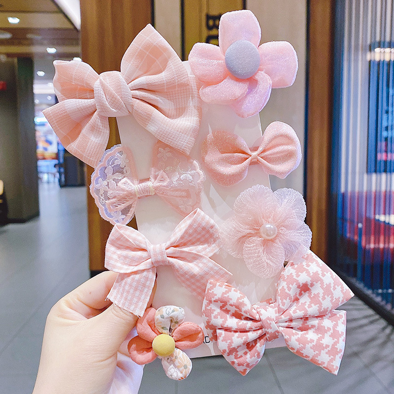 2024 New Children's Hair Clip Princess Clip Girl Set Baby Hair Clips Fringe Clips Cute Fashion Hair Accessories