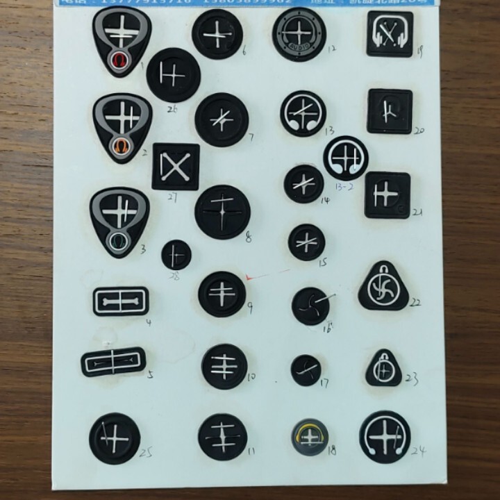 Pvc Soft Rubber Headphone Hole Spot Direct Sales Luggage Accessories Plastic Seal Drop Plastic Sign Outlet Hole Supports Customization