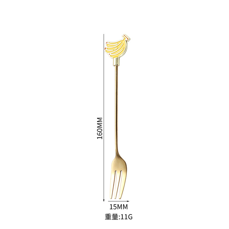 Cuchara de Navidad de acero inoxidable 304, mango de hilo, helado creativo, postre, vajilla de regalo dorado, juego de cuchara y tenedor