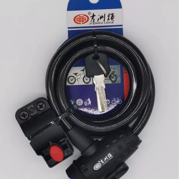 Bold 5103 Jizhou Car Lock Bicycle Ring Lock Mountain Bike Steel Cable Lock Alloy Steel Wire Lock