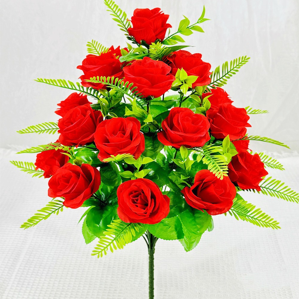 18 tall stalk acacia rose bouquet cloth roses living room table…