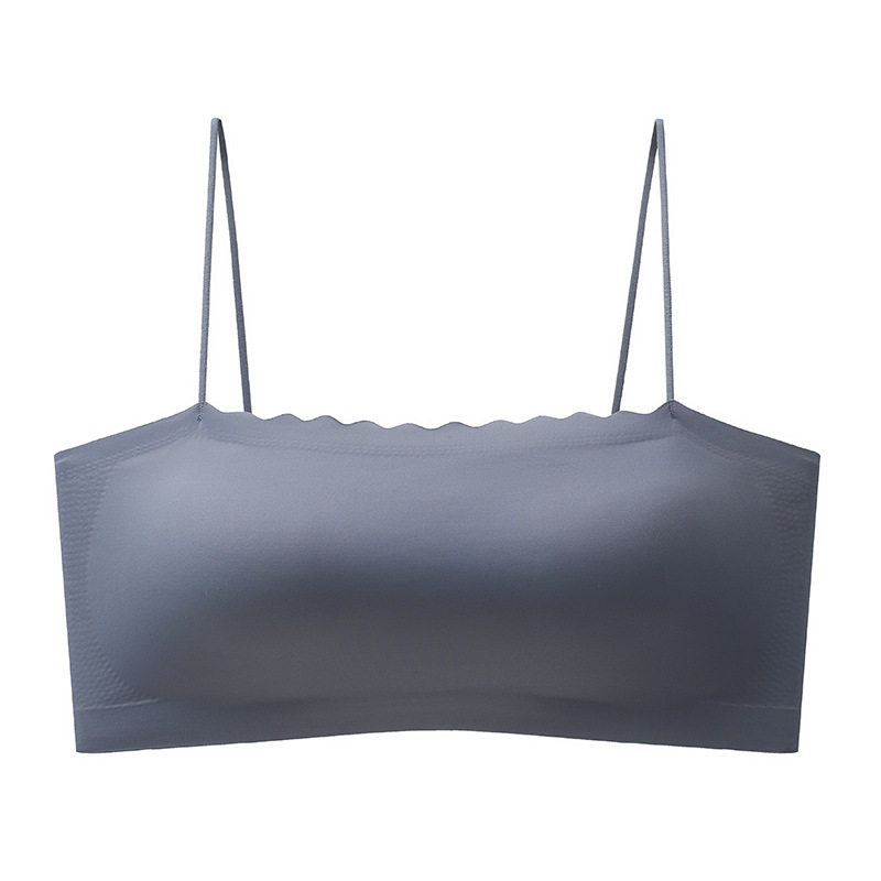 Pure Desire Ropa interior de alta gama Pechos pequeños de las mujeres reunidos Ropa interior sin costuras Sujetador Ropa interior reunada de las mujeres sin anillo de acero