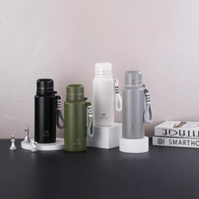 新款保温杯不锈钢大容量便携水杯2024简约学生泡茶杯子男士