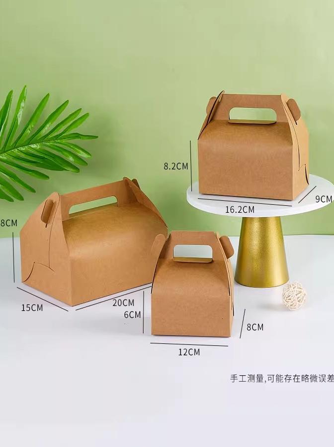 Caja de pastel de mousse portátil, caja de embalaje desechable de pan horneado, caja de embalaje de alimentos, caja de postres, caja de embalaje de bocadillos