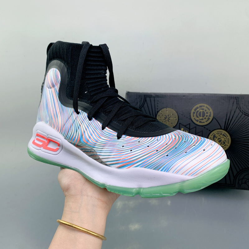 Curry basketball shoes for men, 4th generation, mid-top outdoor casual sports shoes with knitted sock sleeves and breathable design Curry basketball shoes for men, 4th generation, mid-top outdoor casual sports shoes with knitted sock sleeves and breathable design