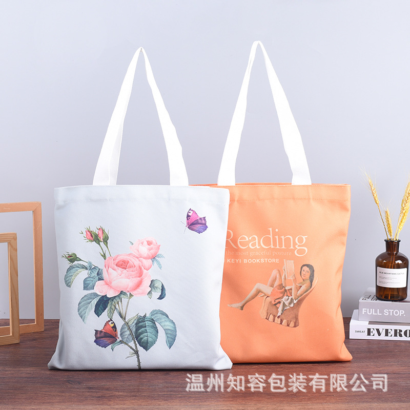 无纺布服装购物袋覆膜手提帆布袋防尘彩印袋厂家直供