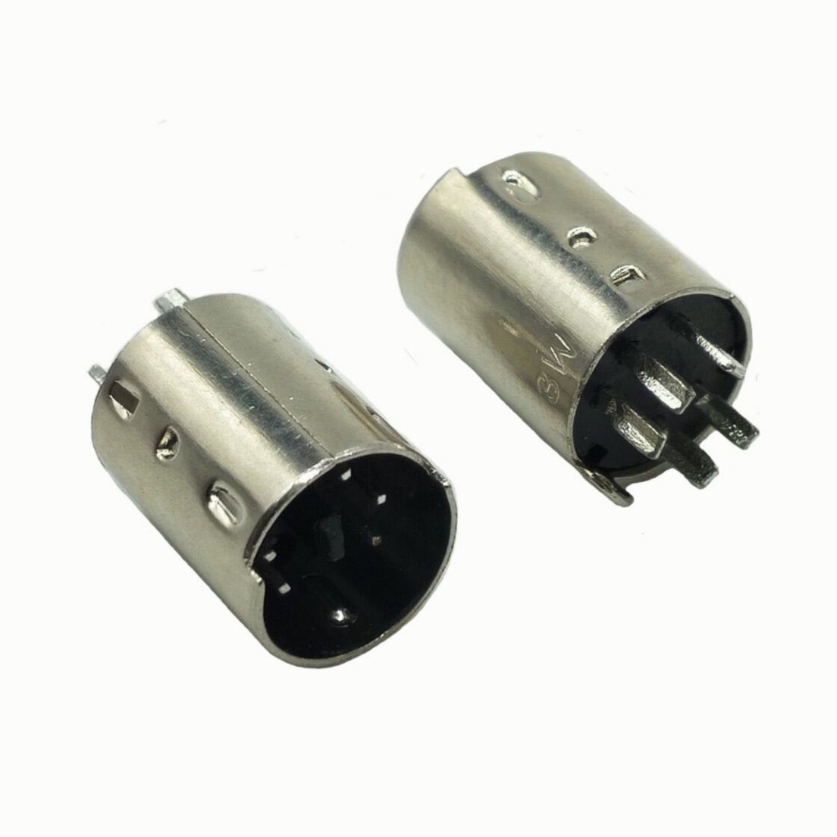 MINIDIN5PIN公头铜壳 连接器 鼠标插头 S型端子迷你din5p公