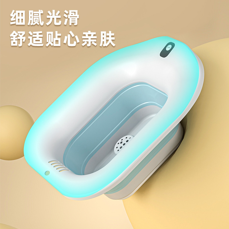 Electric Bidet for Women, Special Bidet for Pregnant Women and the Elderly, No Squatting Hemorrhoids Medicated Bath Basin, Private Parts Washing Basin