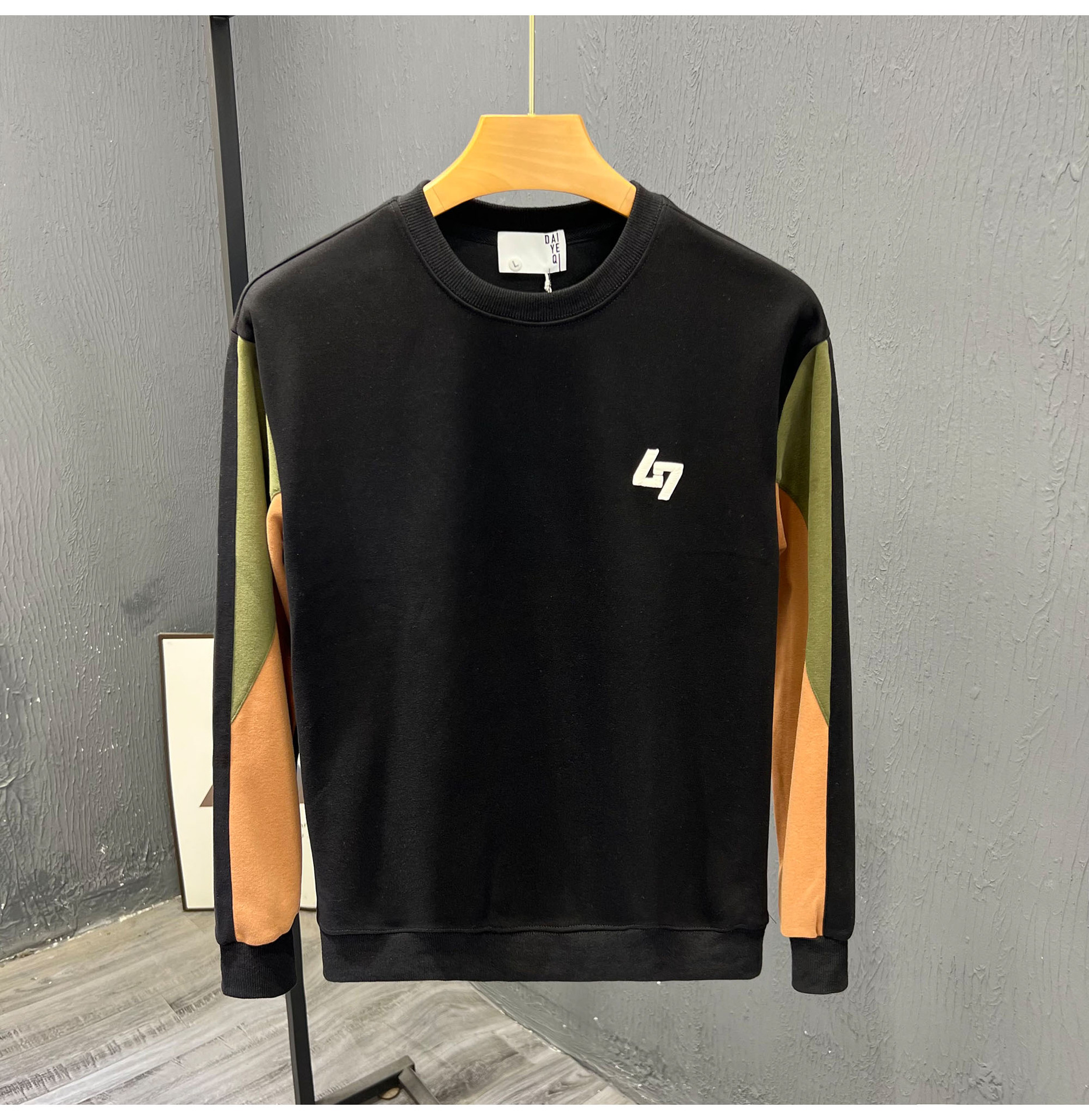 Młodzieżowa bluza z kapturem 2023, nowa, wiosenno-jesienna, męska, luźna koszulka z okrągłym dekoltem i dolną warstwą, modna i uniwersalna_voghion.com