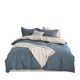 Light Luxury 100 Pure Cotton Sanding Four-piece Set Autumn and Winter Solid Color Bed Sheet Quilt Cover Maillard Cotton Bedding