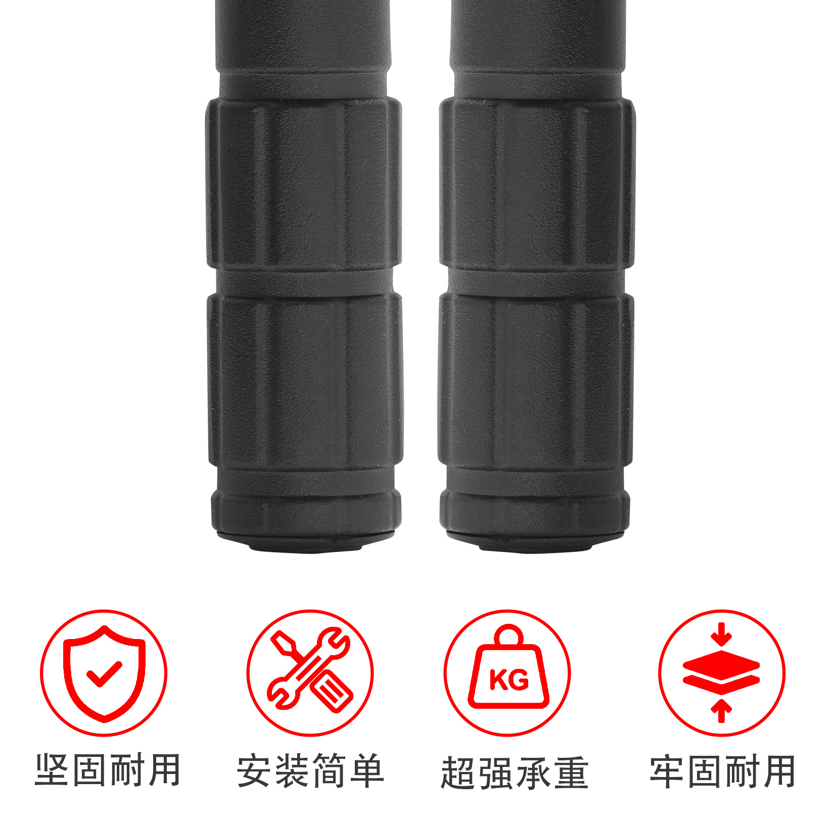Modified Round Tube Foot Pedals Suitable for Ninebot Electric Scooter Nz/Mzmix Fz Rear Footrests, Aluminum Alloy Folding Footrests