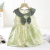 With bow, green