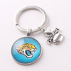 NFL American Rugby Team Steel Man Team Keychain I love Football football team key