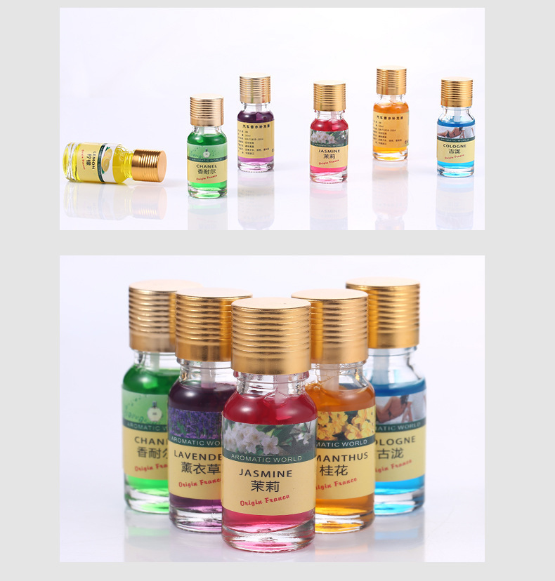 Car air freshener refill essential oil supply liquid vehicle air freshener, filler for car air freshener holder, scented gift, colorful
