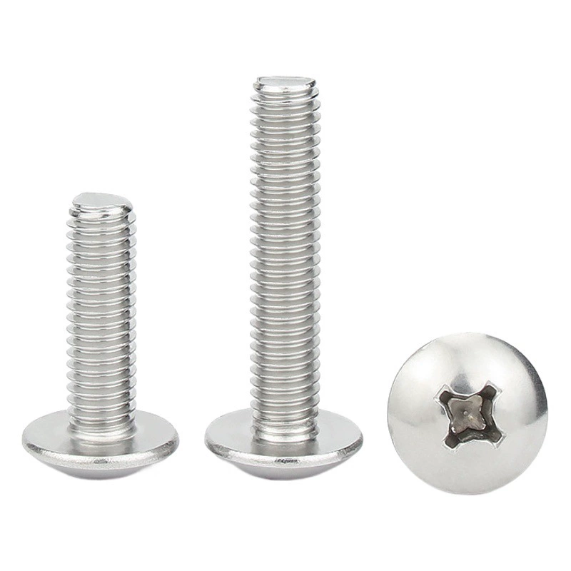 На складе производители прямых поставок 304/201 из нержавеющей стали крест слот большой плоской головкой проволоки M3-M8 крестообразный Винт