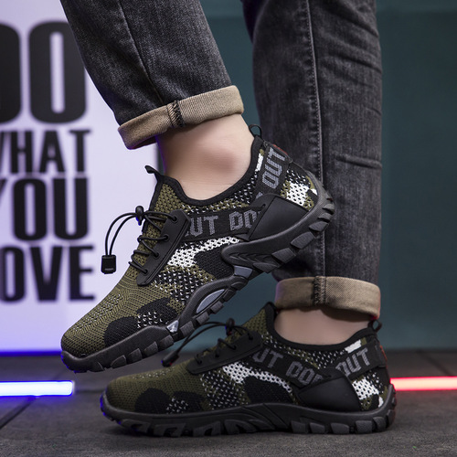 Cross-border foreign trade men's shoes  spring new outdoor hiking shoes European and American sports trendy shoes breathable non-slip shoes for men
