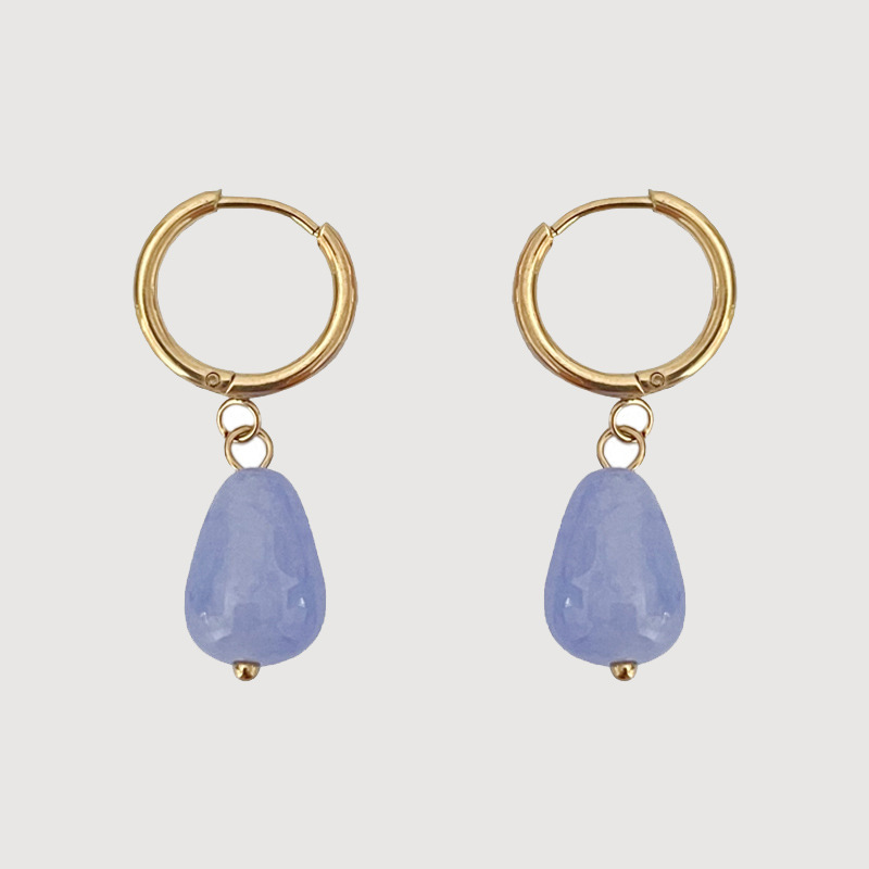 Organic fresh cute fashionable elegant earrings drop-shaped