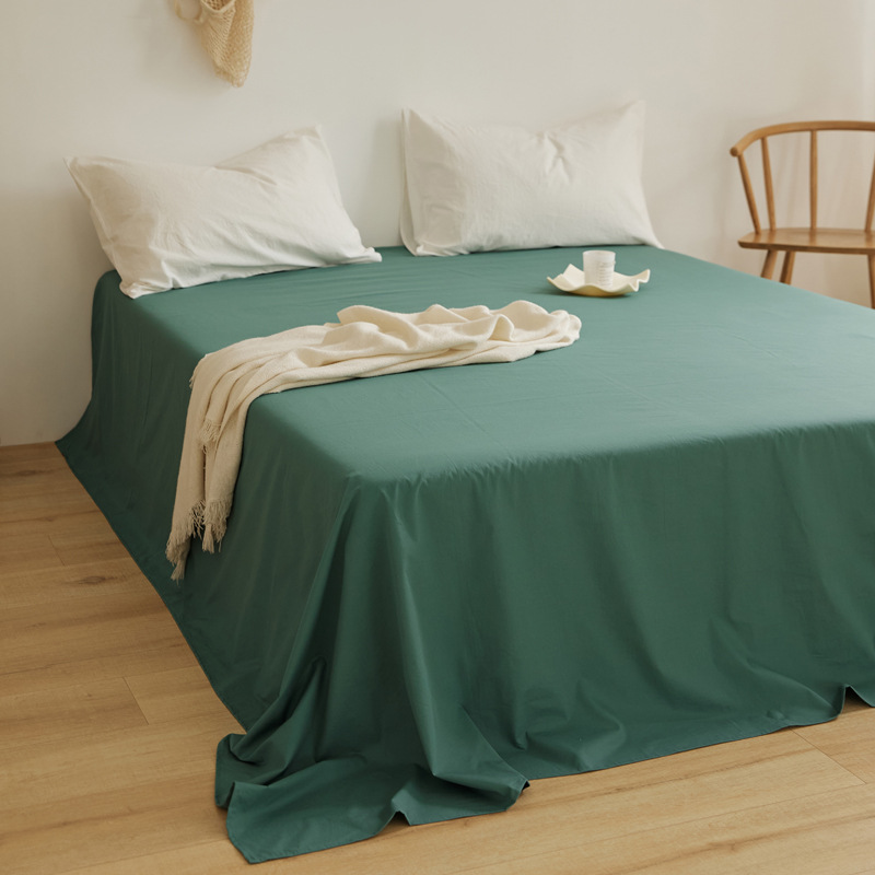 100 sábanas de algodón de color sólido sábanas de algodón dormitorio sábanas dobles individuales sábanas de piel de padres