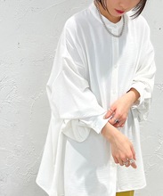 春季开衫长袖衬衫女 宽松大码雪纺衬衣 气质通勤白色衬衫女 皓歌