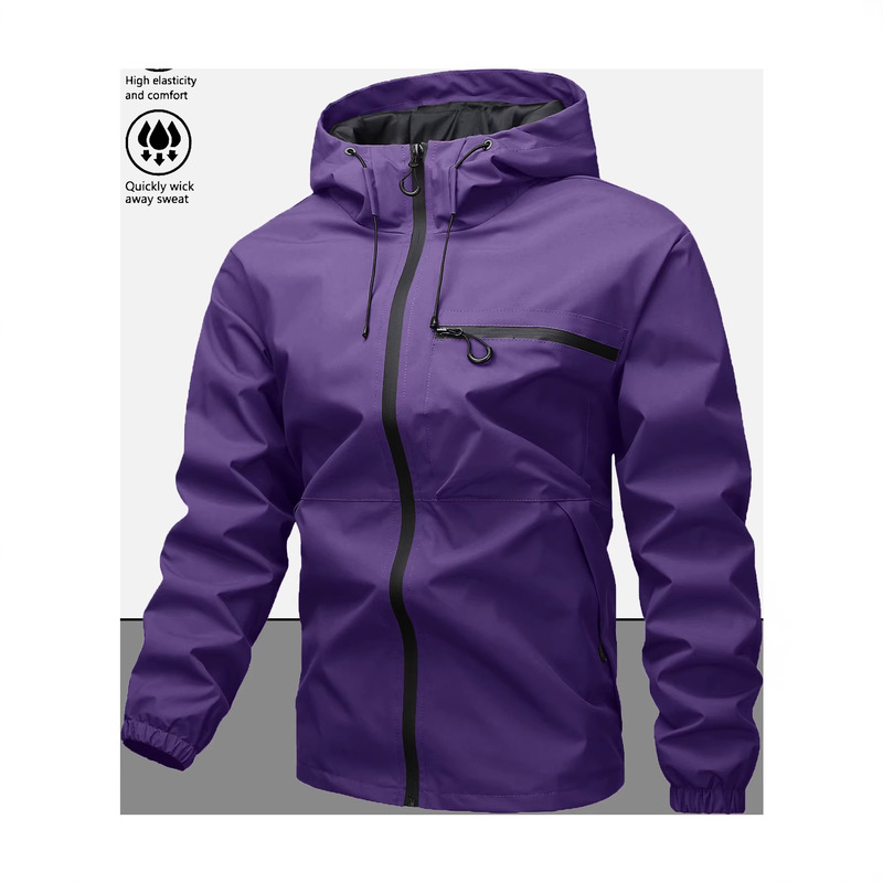 Cross-Border American High Street Casual Versatile Sports Outdoor Single-Shot Waterproof Hooded Jacket Top Foreign Trade Amazon Cross-Border American High Street Casual Versatile Sports Outdoor Single-Shot Waterproof Hooded Jacket Top Foreign Trade Amazon