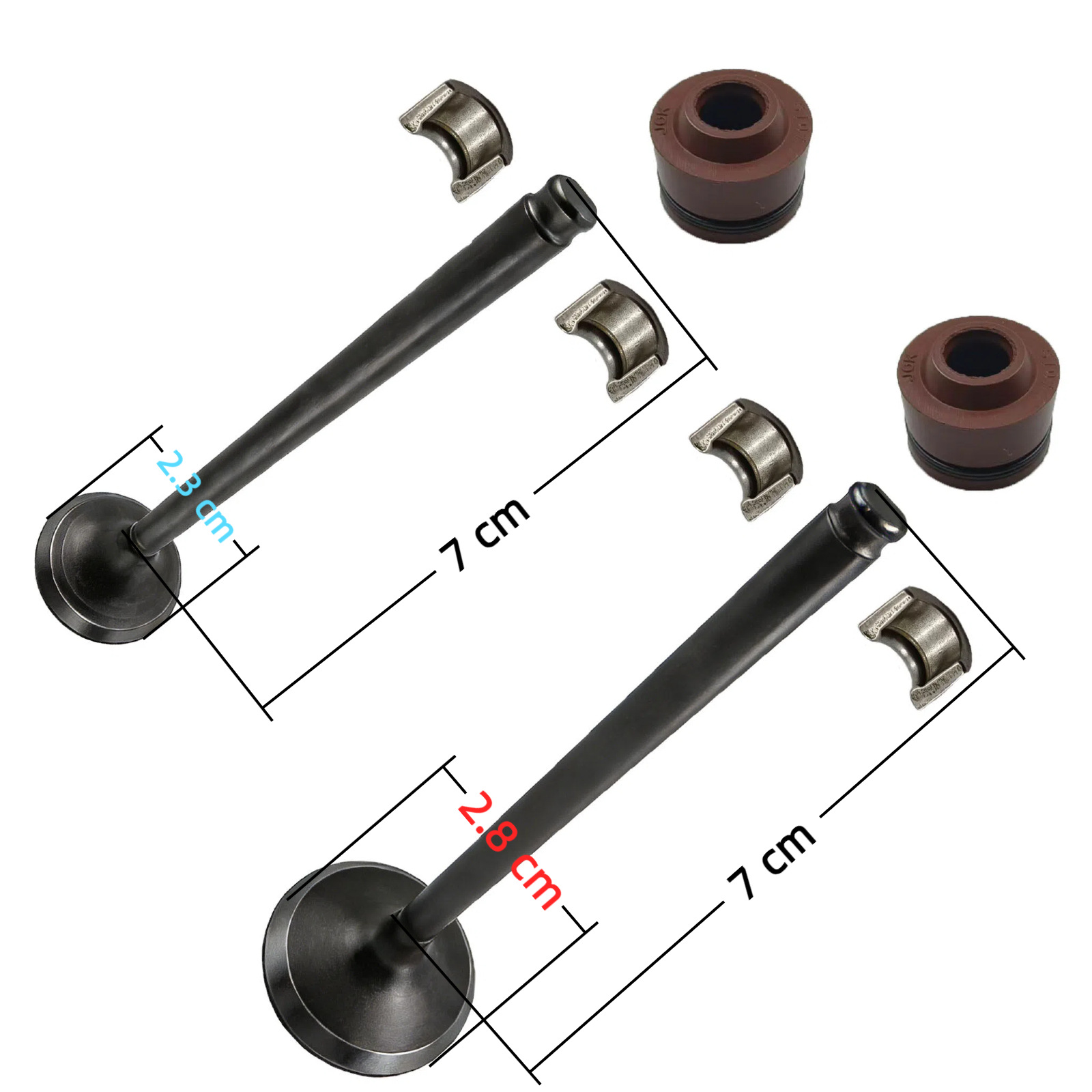 Motorcycle parts valve suitable for Honda CBX300/XRE300/Twister250 intake and exhaust valve oil seal