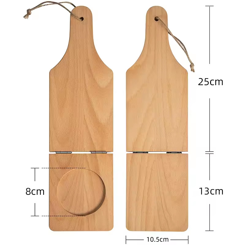 Moldeador plegable de madera tipo colgante de cocina para hornear y moldear artefacto moldeador de papas y plátanos