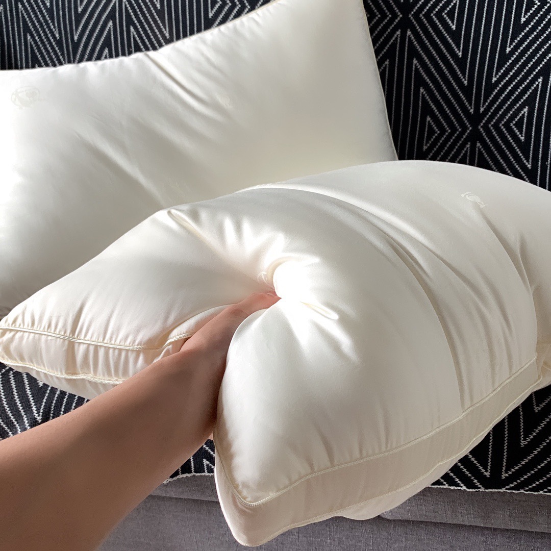Almohada de fibra de soja de algodón para madres y bebés Clase A para proteger la columna cervical para ayudar a dormir Almohada de lujo ligera para una sola persona Almohada para estudiantes en el hogar