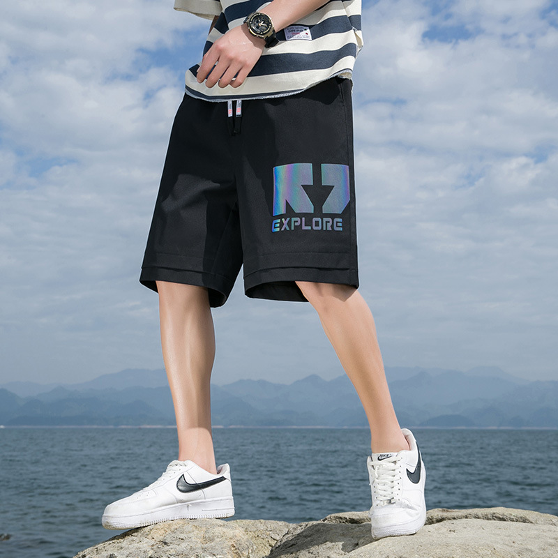 2021新款休闲裤夏季男士短裤男中裤五分裤运动宽松男装潮流男装