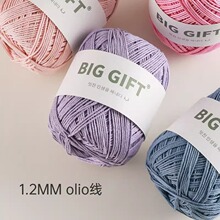 不丁手作BIGGIFT韩国oIio线库普拉手工编织线大眼睛线手工diy帽子