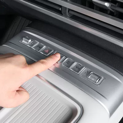 Car interior film 7 Center Console Button Stickers, Center