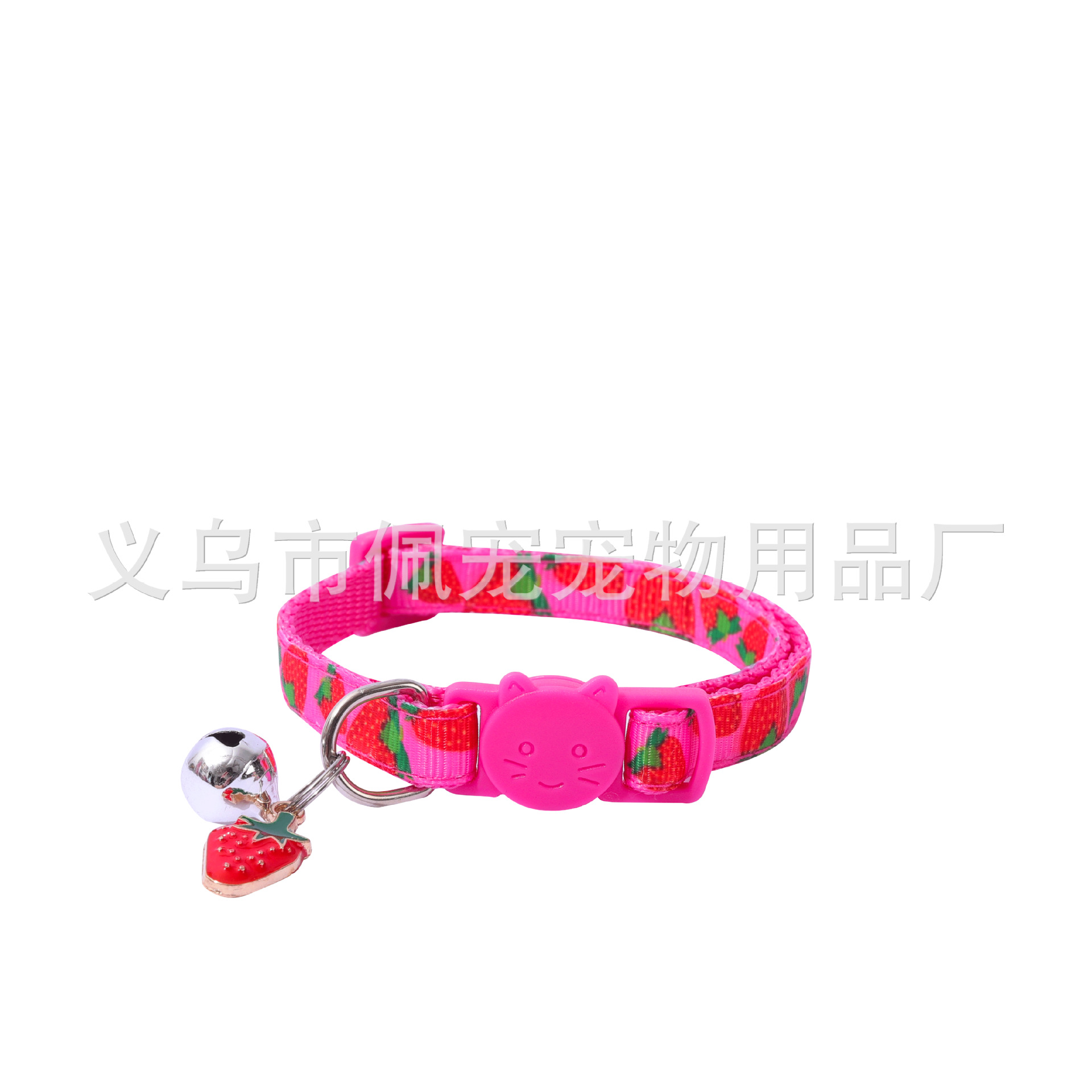 Pei Pet nuevo collar de gato de frutas de correas para mascotas con accesorios de frutas campana collar para mascotas punto de fábrica