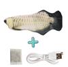 Cross -border electric fish teasing cat fish will beat fish USB electric fish cat toys swing tail jumping fish plush cat toy